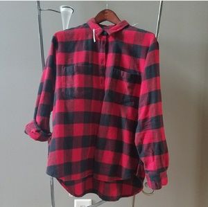 Madewell oversized flannel button-up workshirt